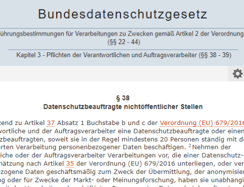 EuGH: Zur Abberufung des betrieblichen Datenschutzbeauftragten nach BDSG